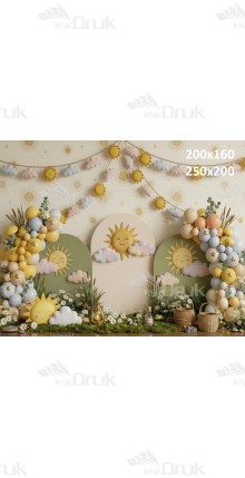 Tło fotograficzne „Słoneczna pastelowa kraina” | UB_897